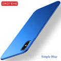 For iPhone X XR Case ZROTEVE Luxury Ultra Thin Frosted Hard PC Cover For Apple iphone XR XS Max iPhonex 10 iPhone10 Phone Cases