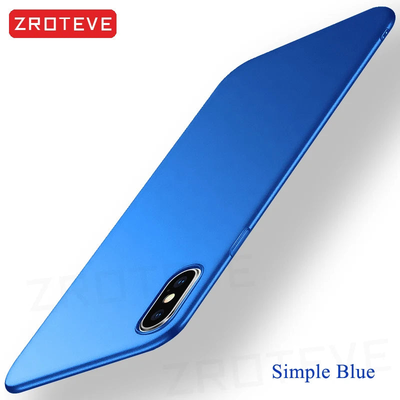 For iPhone X XR Case ZROTEVE Luxury Ultra Thin Frosted Hard PC Cover For Apple iphone XR XS Max iPhonex 10 iPhone10 Phone Cases