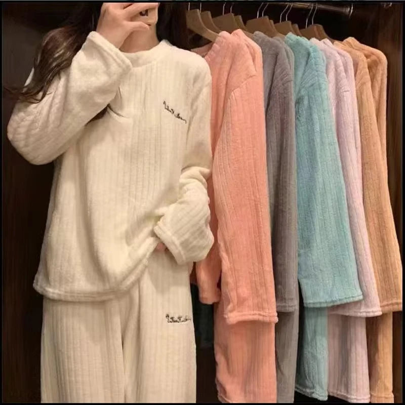 Winter Women's New Pajamas Homewear Suit Fall and Warm | SAMAG