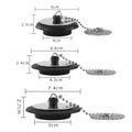 1Pcs Durable Rubber Tub Stopper With Chain Universal Bath Tub Drain 4/4.3/5cm With Hanging Ring Bathtub Plug Bathtub Accessories
