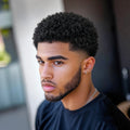 Afro Kinky Curly Wigs Short Pixie Cut Wigs Human Hair for Men Bazilian Remy Hair Machine Made Cap for Daily Wear,Date Use Wig