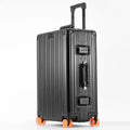 20''/24''/29'' All Aluminum-magnesium Alloy Suitcase Leather Handle Travel Case Bags Rolling Luggage with Spinner Wheel TSA Lock
