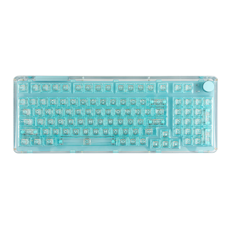 KiiBOOM Phantom 98 98-key Hot-swappable Wired/Bluetooth5.0/2.4GHz Wireless Acrylic Gasket Mechanical Keyboard