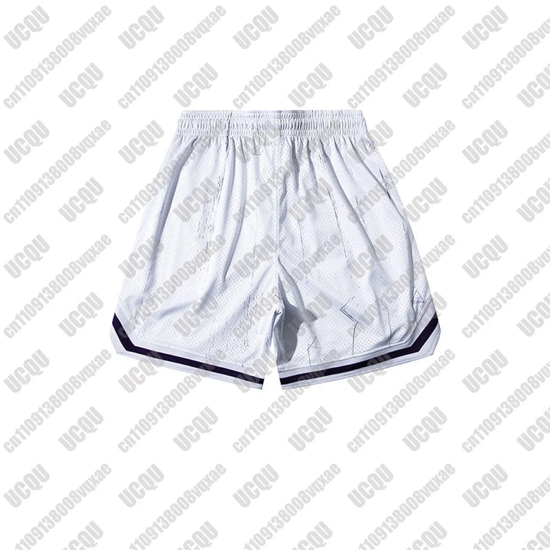 2026 New Men's Dinosaur Graphic Mesh Basketball Shorts Quick-Drying Training Running Casual Loose Five-Point Shorts