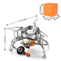 3500/5800W Big Power Gas Stove Camping BBQ Picnic Burner Portable Outdoor Windproof Fishing Hiking Heating Stove Wholesale