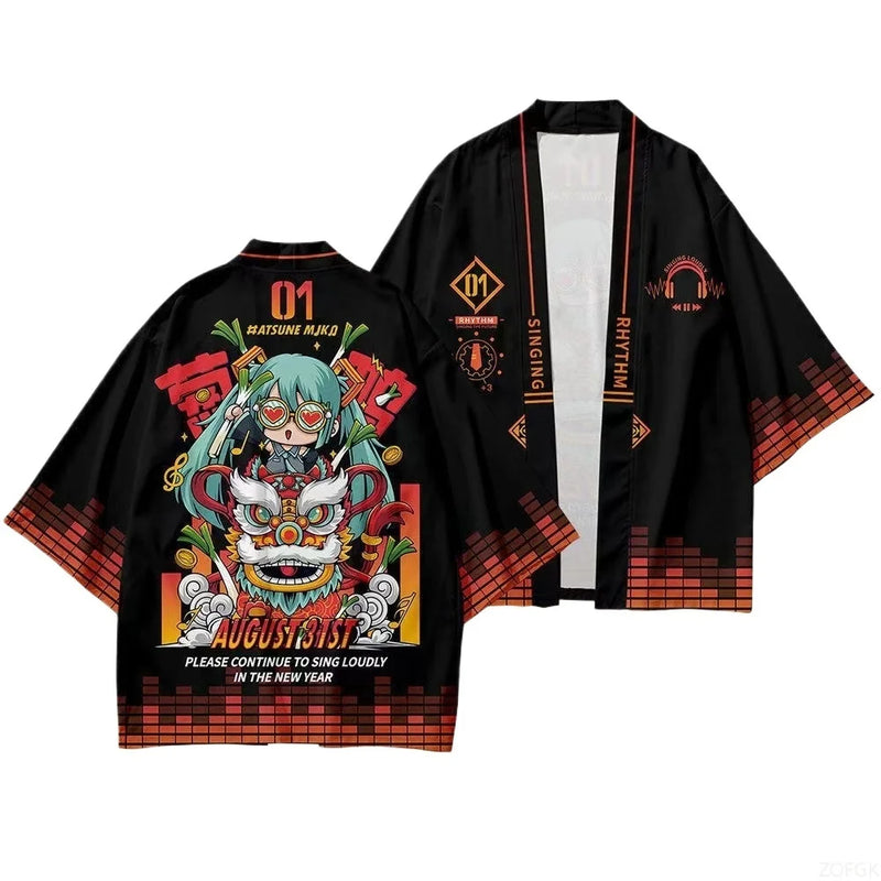 New 3D Printed Kimono Cape Cardigan Anime Chuyin Style | SAMAG