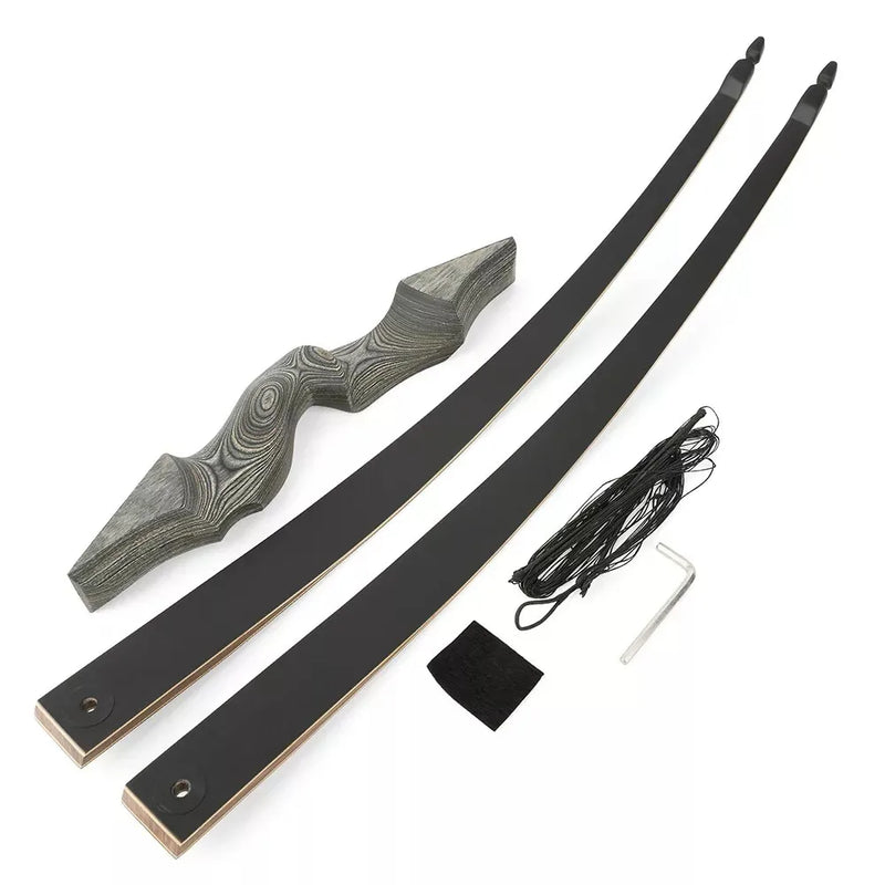 20-60lbs 60" Black Hunter Longbow Bow LimbsTakedown | SAMAG