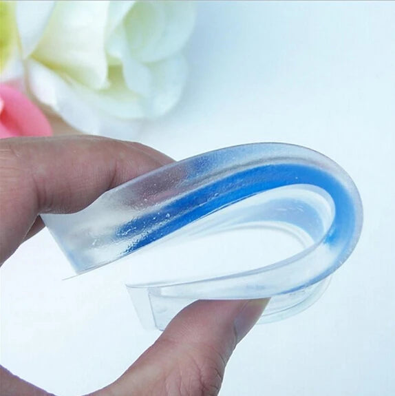 Silicone Gel Heel Cushion Insoles Men Women Support Shoe Pad Relief Foot Pain Soft Inserts Foot Pain Protectors High Heel Insert
