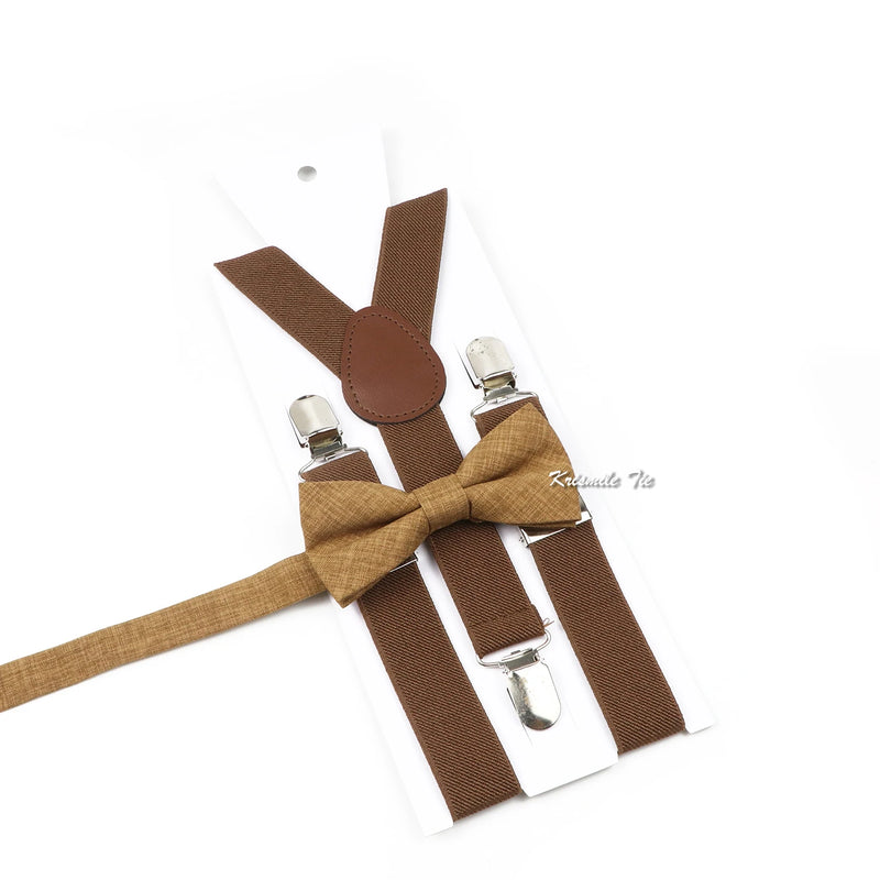 Fashion Men Kids Suspender Bowtie Sets For Wedding Party | SAMAG