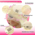 Blonde Lace Front Wig Human Hair 13x6 613 HD Transparent Lace Front Brazilian Remy Wigs Brazilian Glueless Preplucked Human Wigs