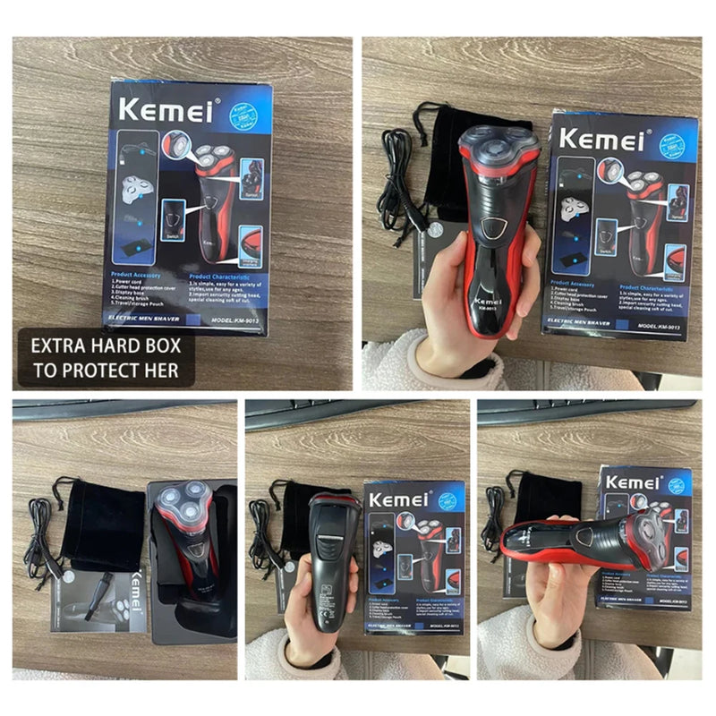 Electric Shaver for men's electric shaver Smart razor for Beard timmer IPX7 waterproof Wet And Dry shaving machine Men Shaver