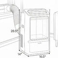 WiFi Enabled Portable Air Conditioner 14000 BTU with Dehumidifier Function And 24H Timer for Home Comfort Energy Efficient