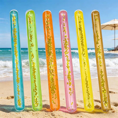 Transparent Glitter Inflatable Sequins Pool Float Sticks | SAMAG