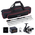 Goture Spinning Reel and Rod Combo Set Portable 1.98-2.1m Fishing Rod and 3000 Spinning Reel with Zippered Storage Bag Tackle