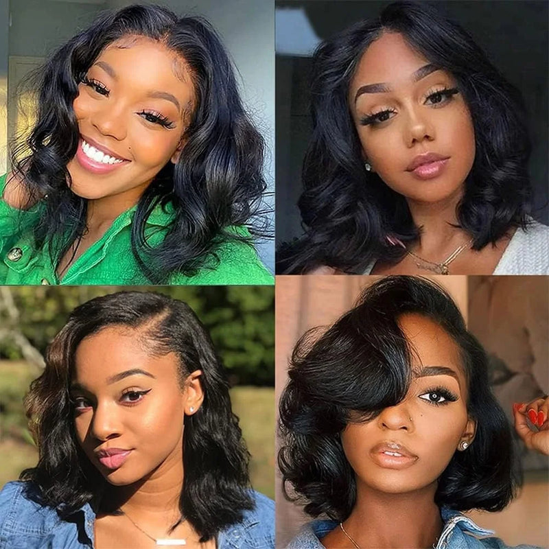 Bob Wigs Human Hair Body Wave 8-16inch V Part Wigs for Black Women Upgrade U Part Human Hair Wig Glueless Lace wigs Short Bob