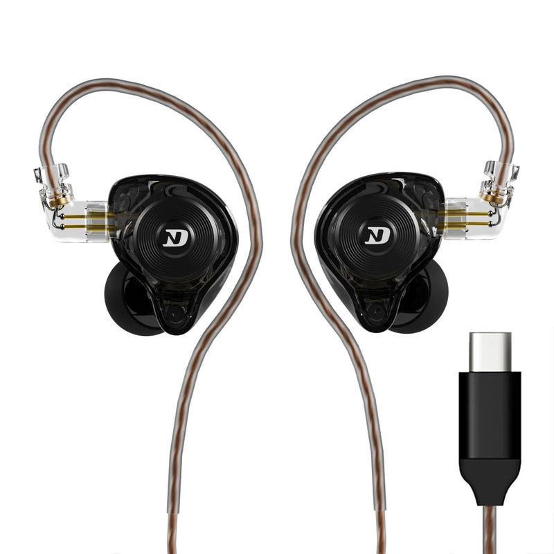 ND LEO HiFi Headphones Dynamic Drive Game Earphone Stereo Bass Earbud DJ Music Cancelling Sport Headsets with Detachable Cable