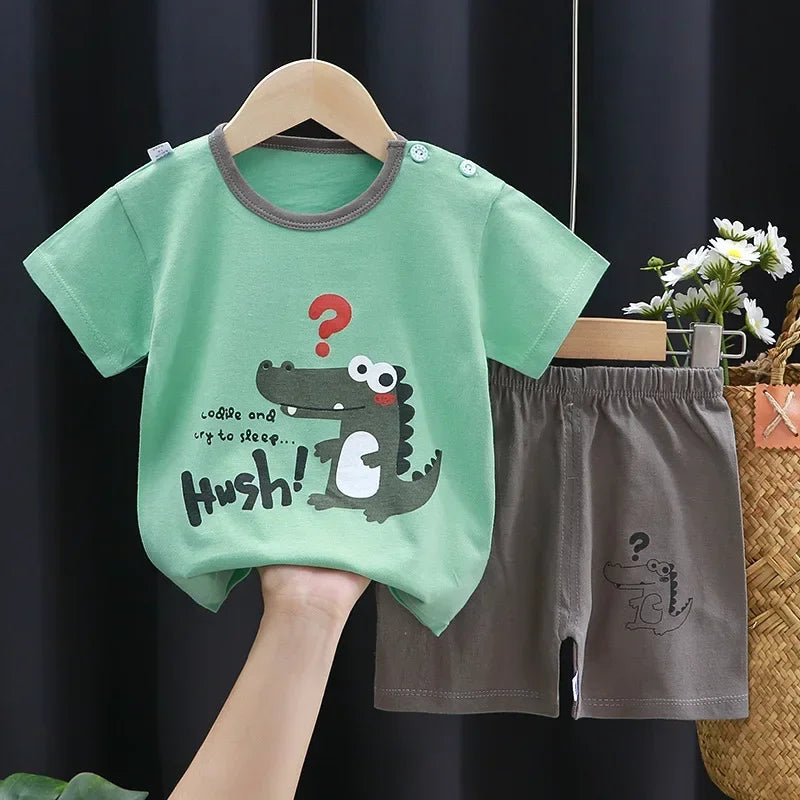 Children's Sets mother Kids Clothes Boys Girl T-shirt | SAMAG