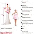 Customized Sexy Wedding Dress, Tight Lace Satin Skirt - View 5 | SAMAG