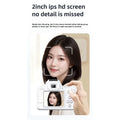 Mini DSLR Digital Camera 2K Ultra High Definition 48 Megapixel with Dual Cameras, Beauty Fill Light Selfie Camera CCD Camera