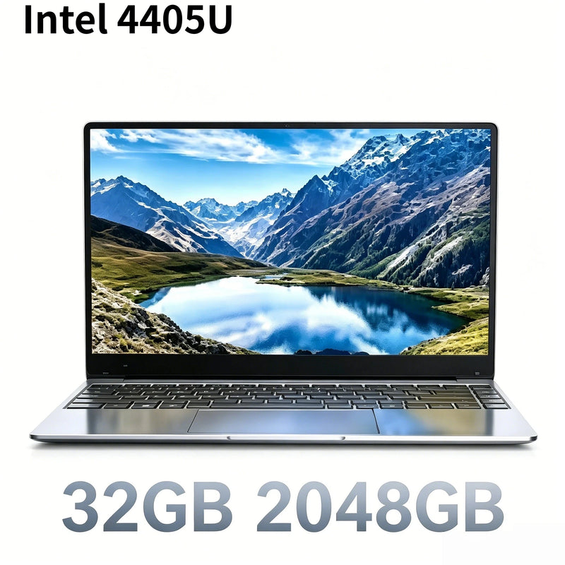 Intel Pentium 4405U 15.6 Inch Ultra Slim Laptop 16GB RAM 2TB SSD Gamer Notebook 1920x1080 Office Gaming Study PC Pro