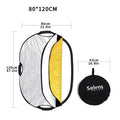 Selens 5 in 1 Collapsible Reflector Board Oval Portable Light Diffuser With Bag for Photo Studio Live Photography Kits 반사판