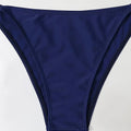 Swimwear Thong Bikini Set Sexy New Navy Blue Swimsuits | SAMAG