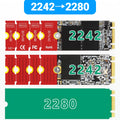 JEYI M.2 NGFF NVME SSD Extension Bracket Transfer 2230 2242 2260 2280 Length Extend Adapter Bracket Card Plate Change Long Size