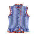 KLKXMYT Women's Shirt Summer Sleeveless Ruffles Short - View 7 | SAMAG