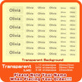 Transparent Name Sticker Custom Hebrew Waterproof Personalized Children Label for Schlool Stationery - Visuel 10 | SAMAG