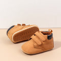 2025 Spring And Autumn Baby Boys First Walking Toddler Shoes With High Quality PU Leather And Soft TPR Sole For 0-18M Baby Shoes