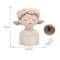 European Art Ornaments Planter Home Decor Humanoid Vase Potted Characters Succulent Flowerpot Portrait Girl Flower Pot
