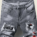 Men's Slim Stretchy Denim Jeans for Pants Tearing | SAMAG