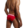 JOCKMAIL brand mens bikini underwear cotton classic basics sexy men briefs U Convex calzoncillos hombre cueca gay men Underpants