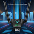 1300Mbps WiFi USB Adapter 2.4G/5Ghz USB3.0 Wi - Fi Dongle 802.11AC 4 - Antenna Wireless Receiver For PC/Laptop Driver | SAMAG