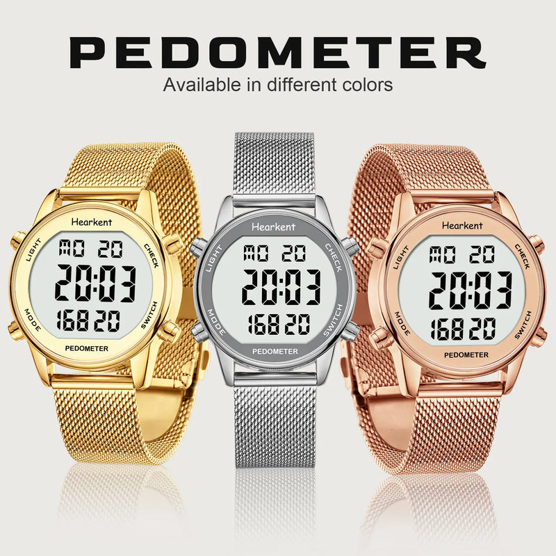 Hearkent Pedometer Watches Sport Step Counter Women's Digital Calories Mile Tracker Waterproof 30M for - Visuel 6 | SAMAG