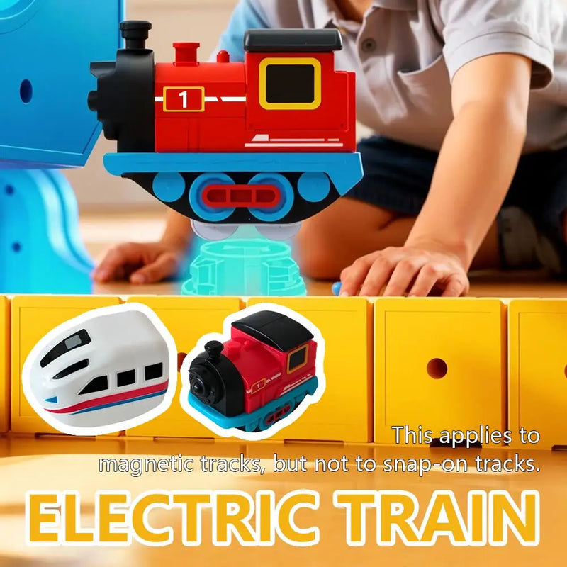 Electric Train Carsfor klick Rail,USB Rechargeable Train  for Kids Electric Train Set Tracks,For Electric Train Set