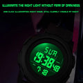 SANDA New Men Sport Wristwatch Luxury Luminous LED Analog Digital Display Stopwatch Waterproof Male - Visuel 4 | SAMAG