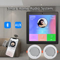 Mini Touch Screen 4*20W Stereo Music Panel PA SystemBluetooth Wall Amplifier Smart Home Audio Ceiling Speaker Wall Amplifier