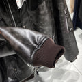 MAMELICCE Original design Removable fur collar jacket Thickened Casual coat Men's clothing Vintage leather jackets overcoats