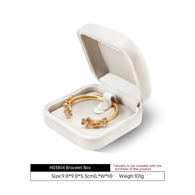 Yinbeini Wedding Ring Box Velvet Jewelry Box Collection Bracelet Necklace Pendant Storage Case Jewelry Display Organizer H030