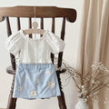 6M -3Y Baby Clothes Outfits Summer New Korean Style Short sleeve + Flower Embroidery Shorts Sets Toddler Costume Cute Girls Suit