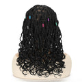 Synthetic Braided Full Lace Wigs with Baby Hair 12inch Curly Twist Box Braided Wigs for Woman Glueless Braided Wigs on Sale