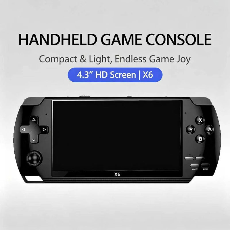 X6Handheld Retro Arcade Game Console Compact Pocket Video Game Player Portable Family Retrogaming Entertainment