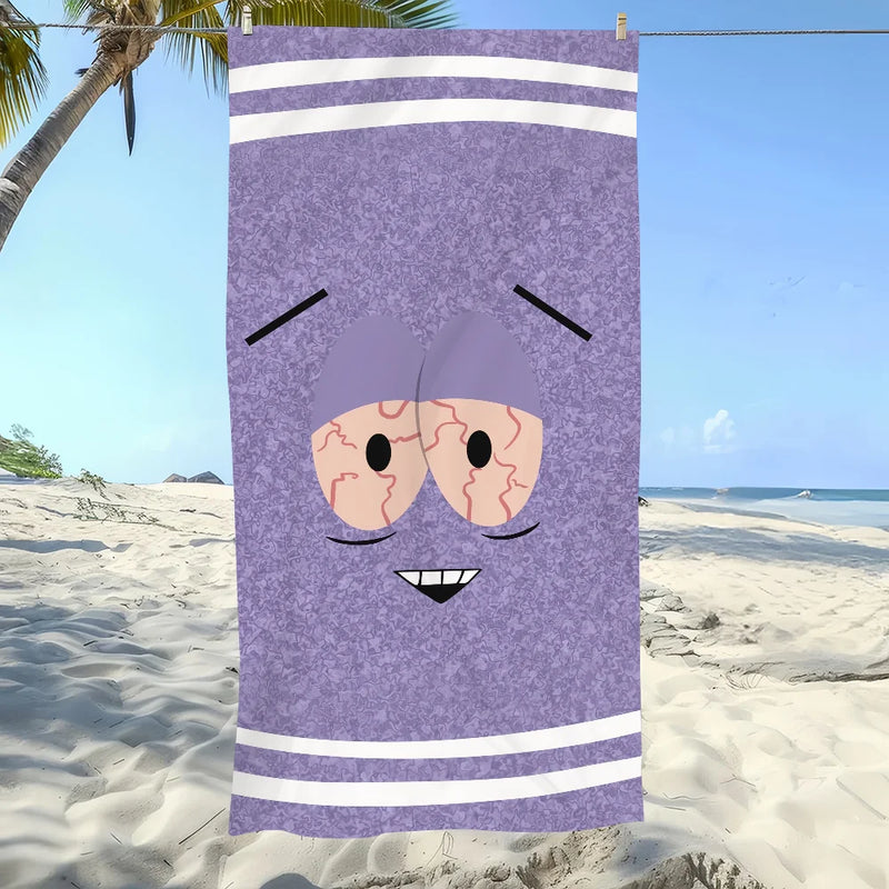 Cartoon Funny T-Towelie Towel Soft Pool Gift for Travel Gym Shower Camping Quick Dry Sports Large Beach Towel Towels Hair Towel