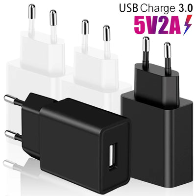 1- Universal EU Plug Travel USB Wall Charger 5V2A 1A | SAMAG