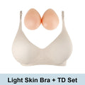Silicone Breast Mastectomy Bra with Breast Prosthesis Wireless Post-Surgery Pocket Bra for Breast Forms