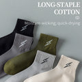 Cotton Cushion Socks Men Quarter Ankle Athletic Running | SAMAG