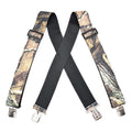 Men's Suspender Trousers Braces with Strong 2 inch Wide 4 Clips Heavy Duty for High Elastic X Style - Visuel 15 | SAMAG