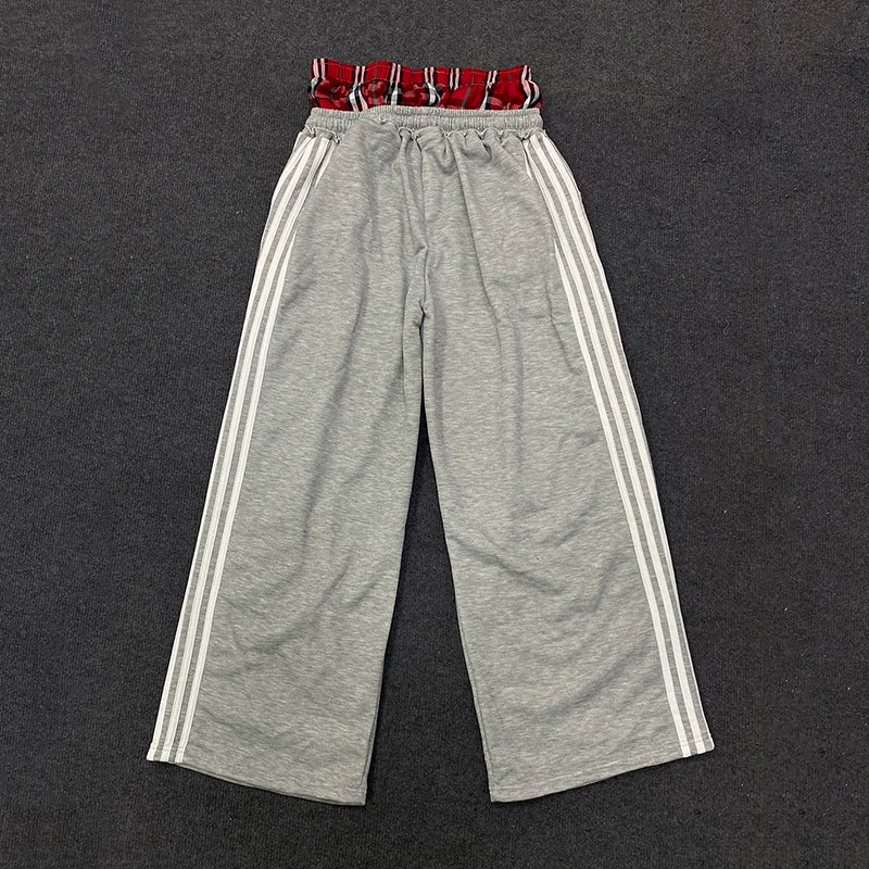 Women's Spring Checkered Double - Waisted Casual Pants - View 3 | SAMAG