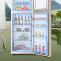 ZMLrefrigerator household mini small refrigerator double door office energy saving power saving bass
